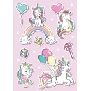 Unicorn Balloon A/4 elastic folder