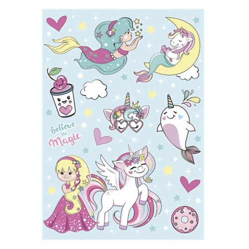Unicorn Believe in Magic A/4 elastic folder