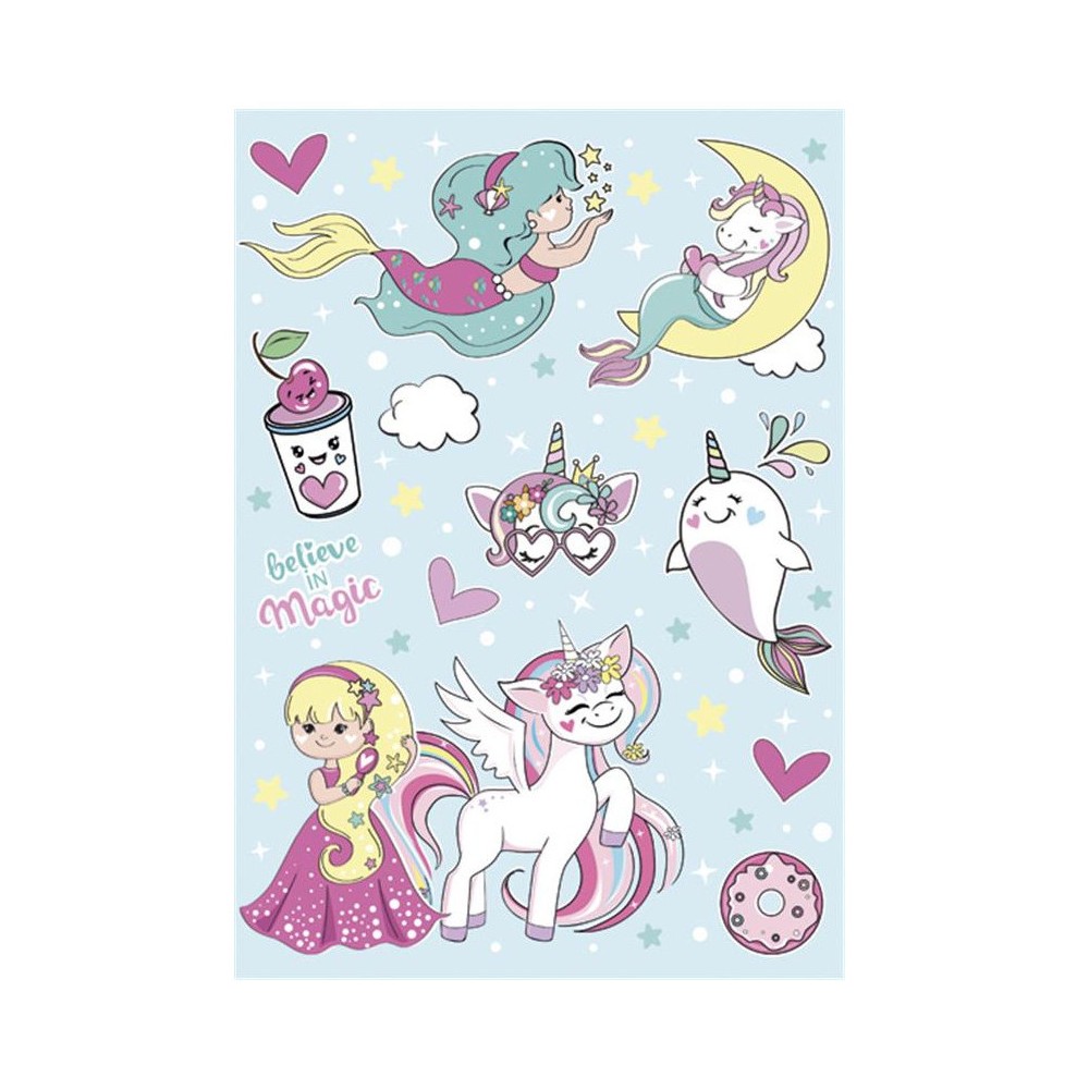 Unicorn Believe in Magic A/4 elastic folder