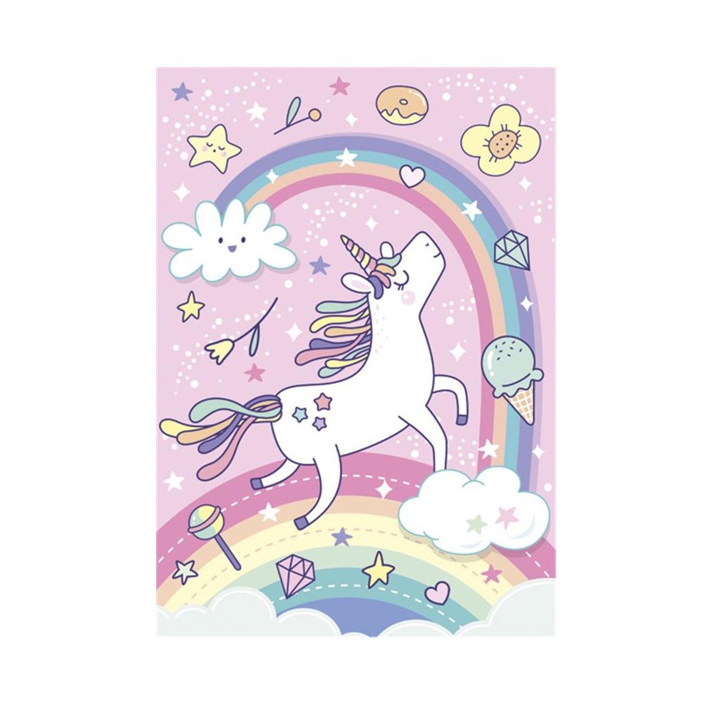 Unicorn Rainbow A/4 elastic folder