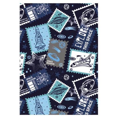 Space Stamp A/4 elastic folder