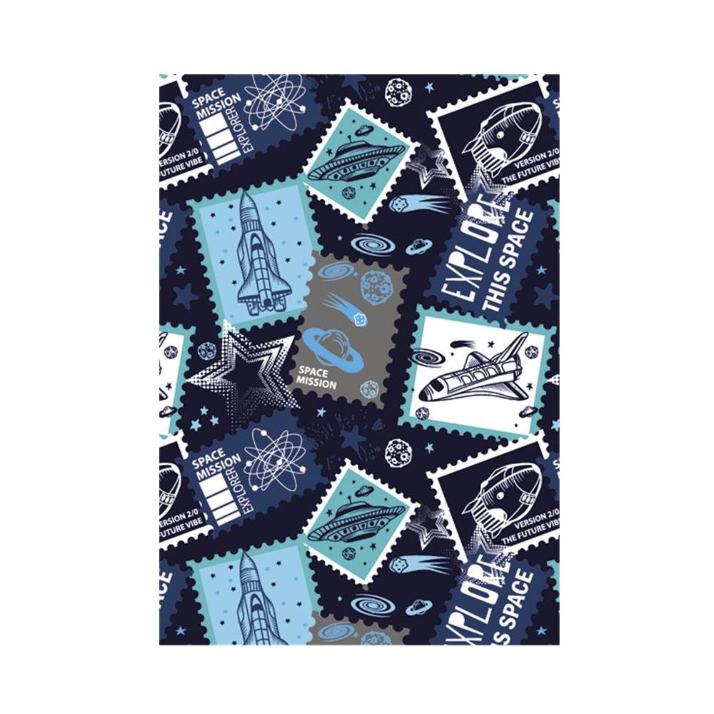 Space Stamp A/4 elastic folder