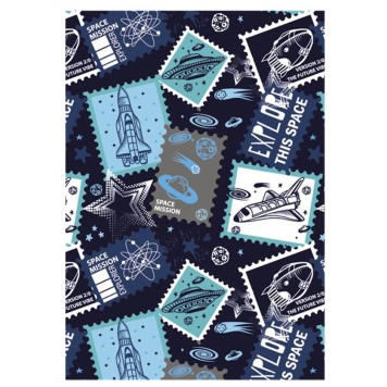 Space Stamp A/4 elastic folder