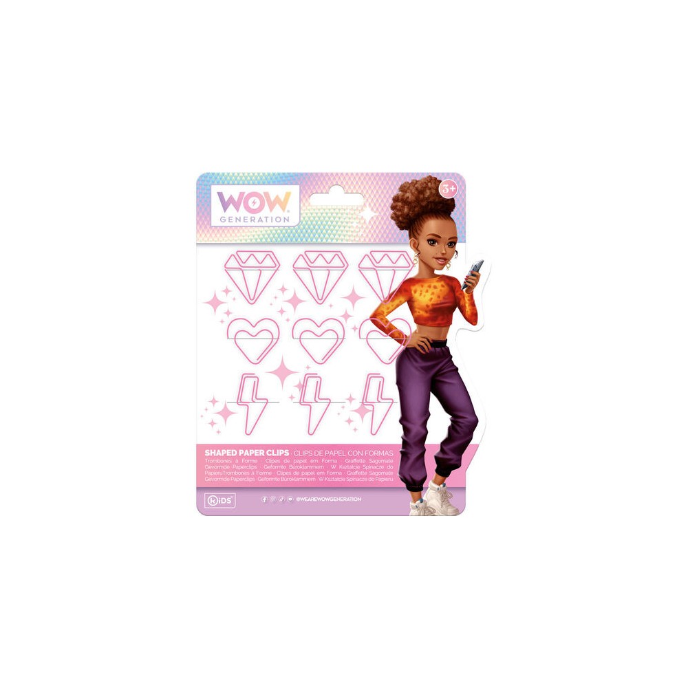 WOW Generation Megan pink paperclip set
