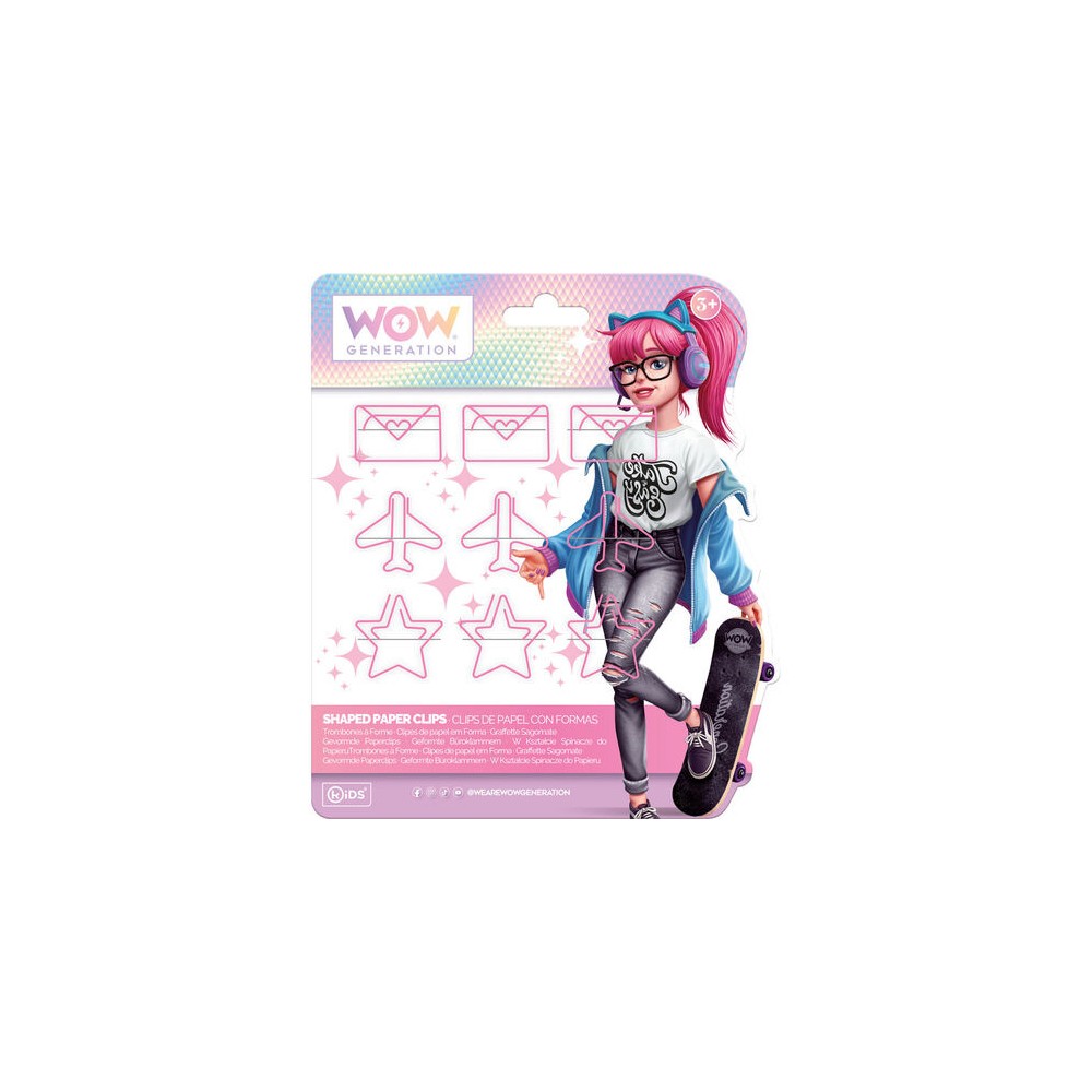 WOW Generation Valentina pink paperclip set