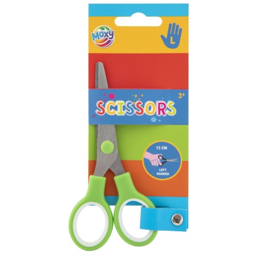 Colour Moxy Green Left-handed Scissors 13 cm