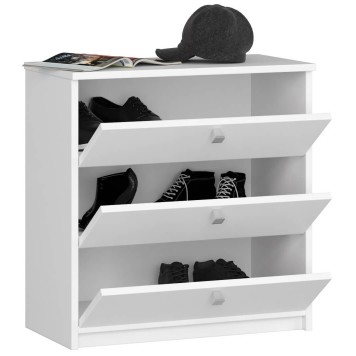Szafka na buty MINI 3 uchylne drzwiczki 60 cm - biała