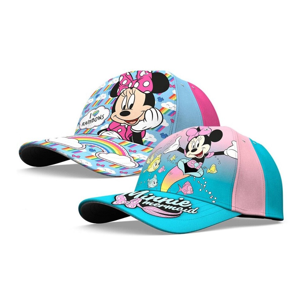 Disney Minnie  Rainbow Mermaid children's baseball cap 52-54 cm