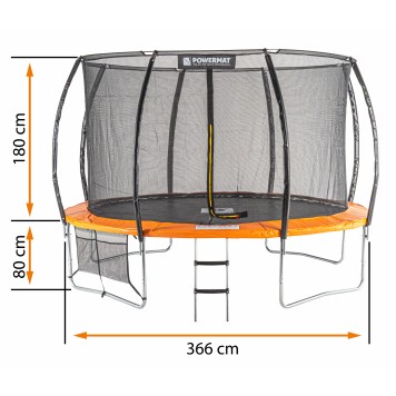 TRAMPOLINA OGRODOWA POWERMAT PM-TRP-12J (12 FT / 366 cm)