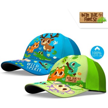 Animals Into the Forest, Wild Spirit kids baseball cap 52-54 cm
