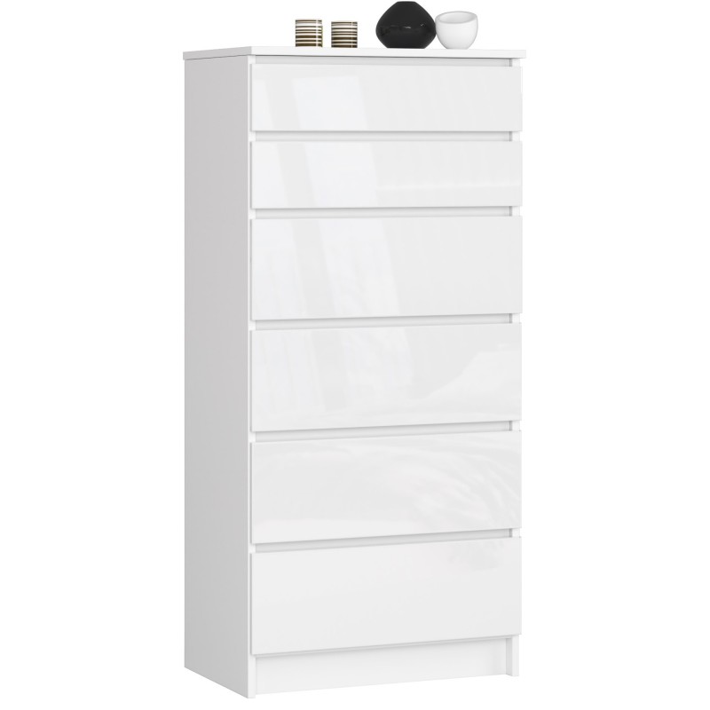 KOMODA K60 6SZ CLP PK BIAŁY POŁYSK