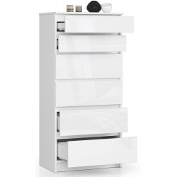 KOMODA K60 6SZ CLP PK BIAŁY POŁYSK