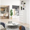 KOMODA K60 6SZ CLP PK BIAŁY POŁYSK