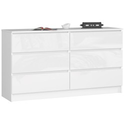 KOMODA K140 6SZ CLP BIAŁY POŁYSK