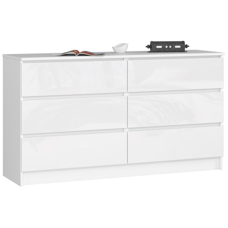 KOMODA K140 6SZ CLP BIAŁY POŁYSK