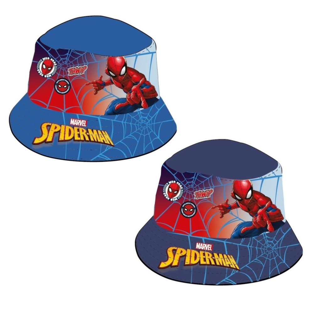 Spiderman Web children's fisherman's hat 52-54 cm