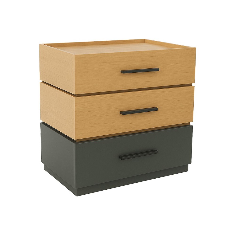 Table de chevet bois 3 tiroirs marron gris 60 x 40 x 66 cm
Table de chevet bois 3 tiroirs marron gris 60 x 40 x 66 cm