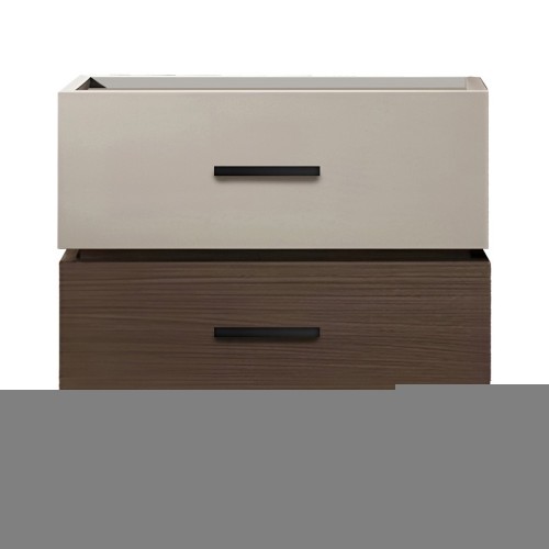Sonlen pakoworld mdf bedside table in walnut-beige shade 60x40x44.5cm