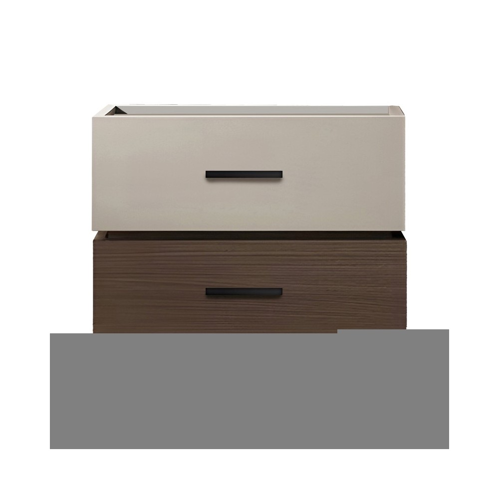 Sonlen pakoworld mdf bedside table in walnut-beige shade 60x40x44.5cm