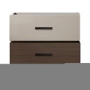 Sonlen pakoworld mdf bedside table in walnut-beige shade 60x40x44.5cm