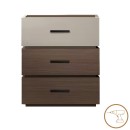 Sonlen pakoworld bedside table in walnut-beige shade 60x40x66cm
