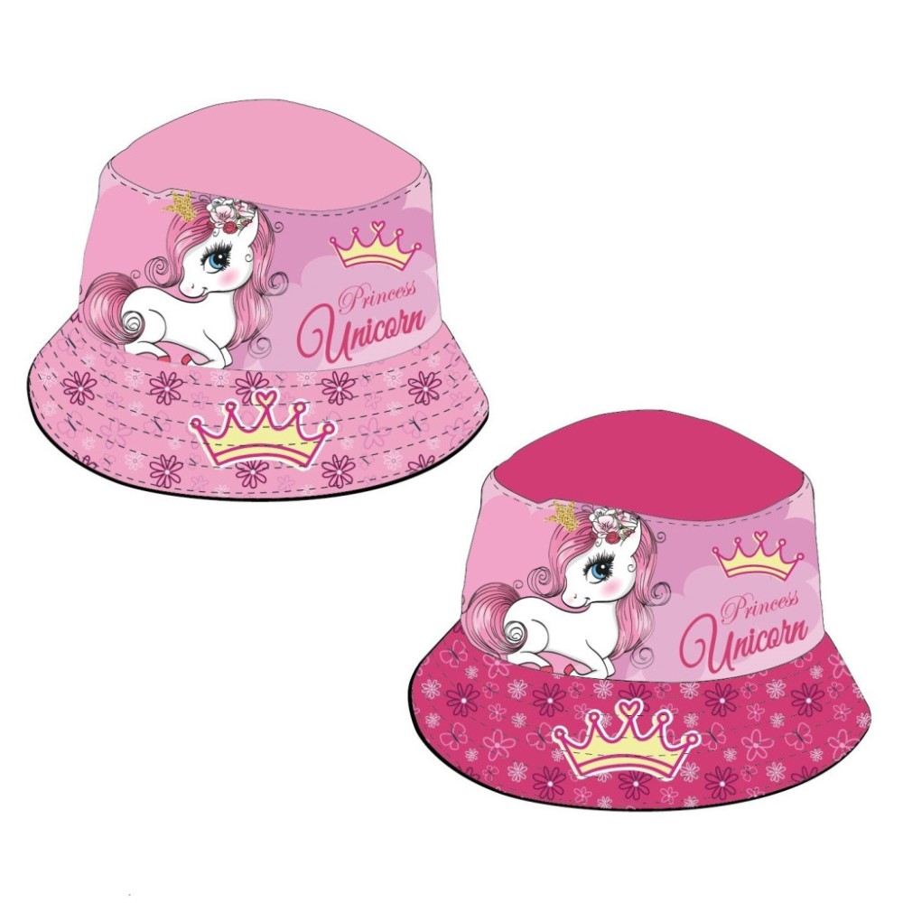 Unicorn Princess children's fisherman's hat 52-54 cm