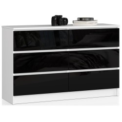 KOMODA K120 6SZ CLP CZARNY POŁYSK