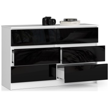 KOMODA K120 6SZ CLP CZARNY POŁYSK