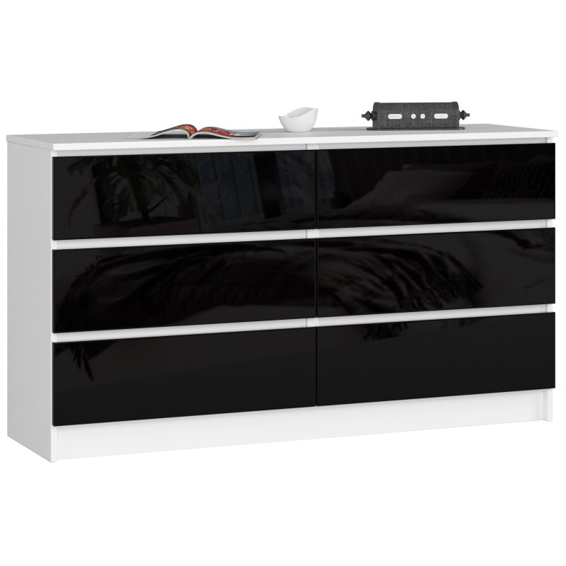KOMODA K140 6SZ CLP CZARNY POŁYSK