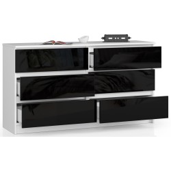 KOMODA K140 6SZ CLP CZARNY POŁYSK