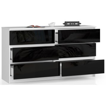 KOMODA K140 6SZ CLP CZARNY POŁYSK