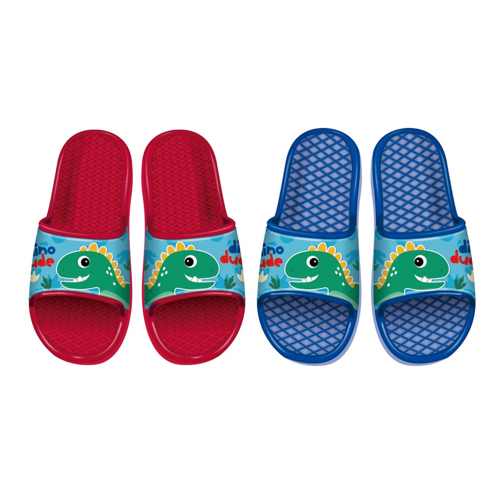 Dinosaur Dude Kids Slippers 24-31