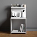Table de chevet bois blanche 35x32x63 cm
