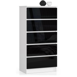 KOMODA K60 5SZ CLP CZARNY POŁYSK