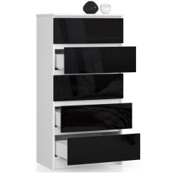 KOMODA K60 5SZ CLP CZARNY POŁYSK