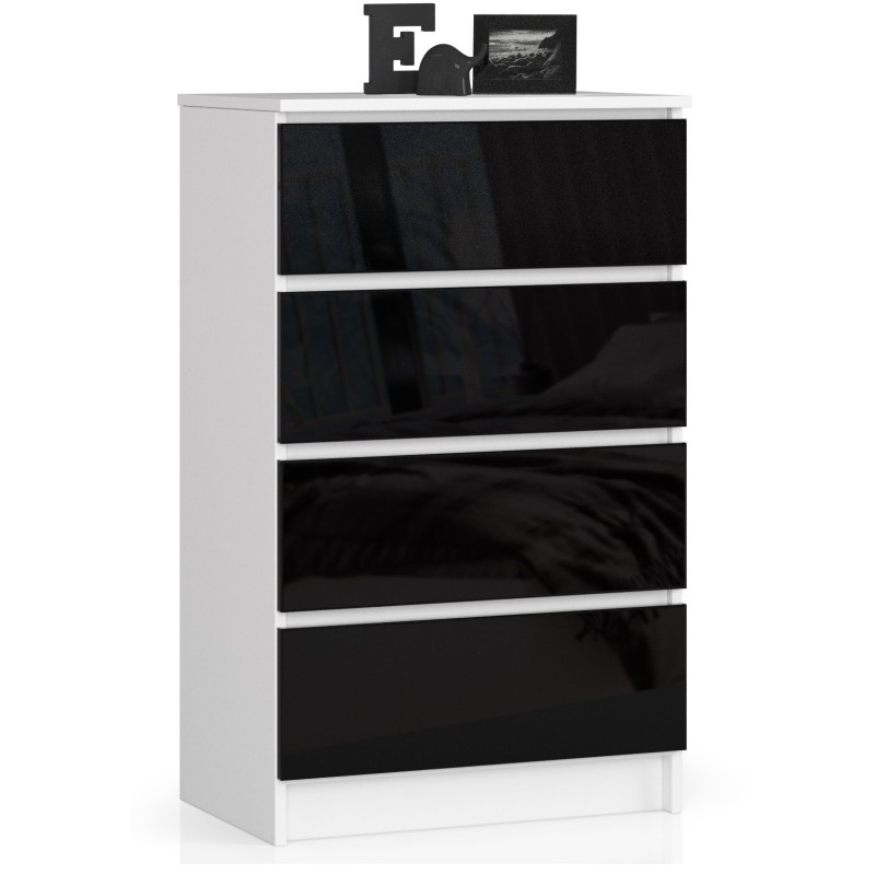 KOMODA K60 4SZ CLP CZARNY POŁYSK