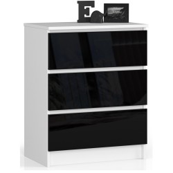 KOMODA K60 3SZ CLP CZARNY POŁYSK