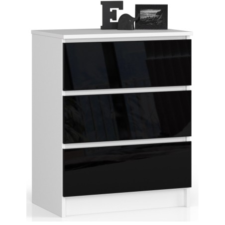 KOMODA K60 3SZ CLP CZARNY POŁYSK