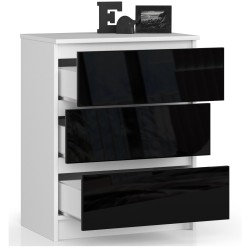 KOMODA K60 3SZ CLP CZARNY POŁYSK