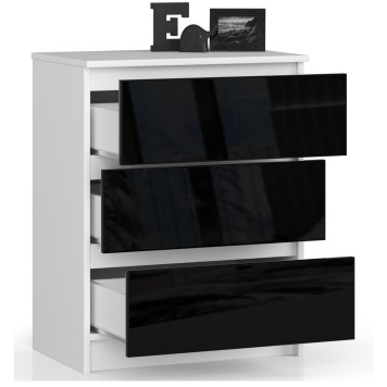 KOMODA K60 3SZ CLP CZARNY POŁYSK
