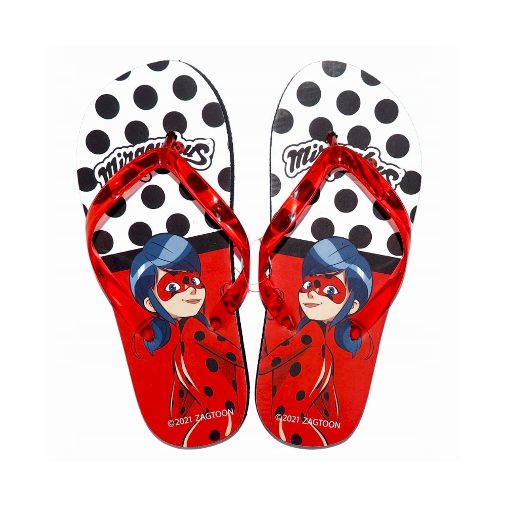 Miraculous Ladybug children's flip-flop slippers, Flip-Flop 26-33
