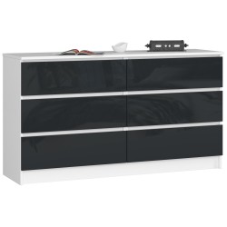 KOMODA K140 6SZ CLP GRAFIT POŁYSK
