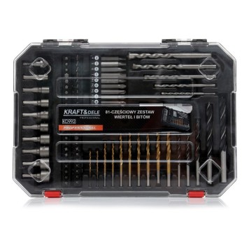 Wiertła i bity zestaw 81 szt. KD992