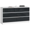 KOMODA K140 6SZ CLP GRAFIT POŁYSK