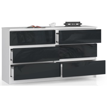 KOMODA K140 6SZ CLP GRAFIT POŁYSK
