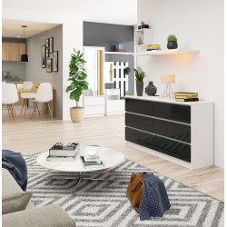 KOMODA K140 6SZ CLP GRAFIT POŁYSK