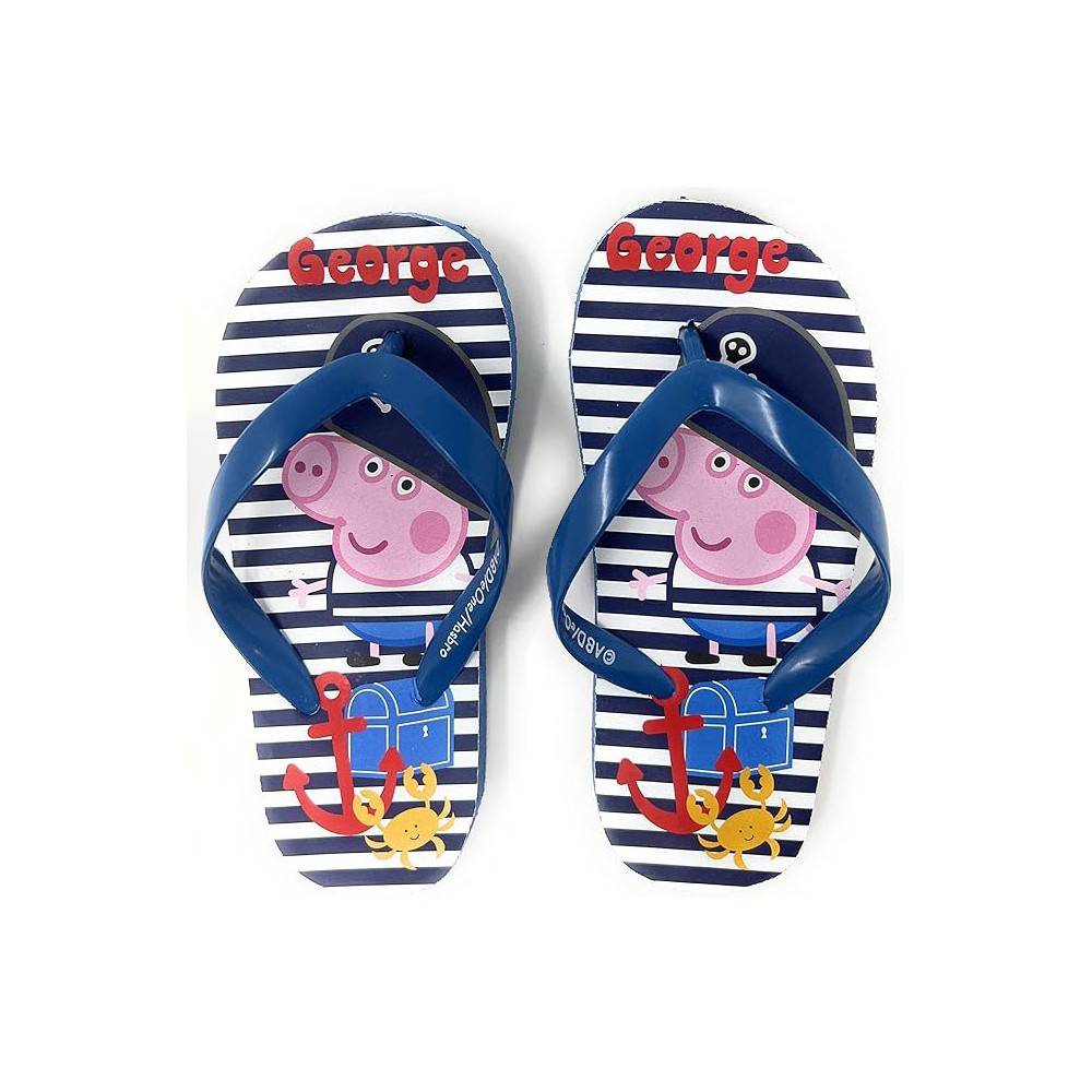 Peppa Pig Pirate children's slippers, Flip-Flop 24-29