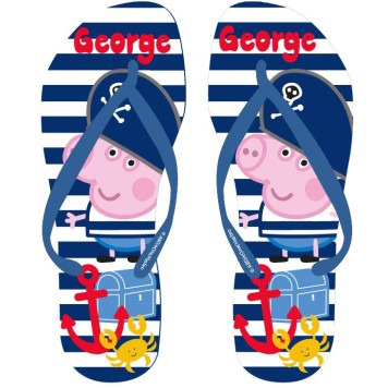Peppa Pig Pirate children's slippers, Flip-Flop 24-29