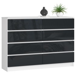 KOMODA K140 8SZ CLP GRAFIT POŁYSK