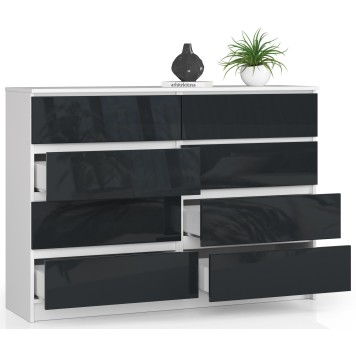 KOMODA K140 8SZ CLP GRAFIT POŁYSK